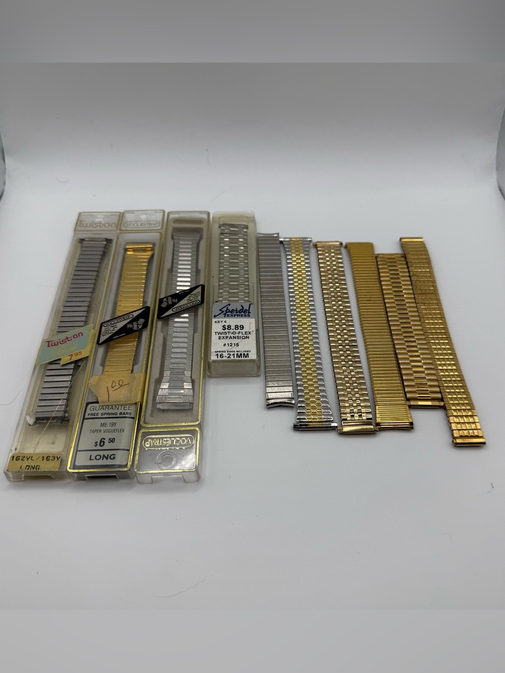 Large lot Speidel Two-Tone and Gold Expansion Watch Bands